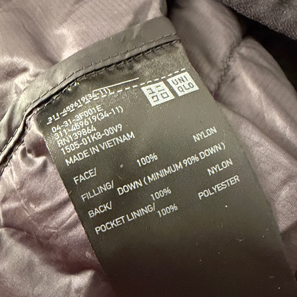 Uniqlo Black Puffer Jacket - Picture 6 of 7